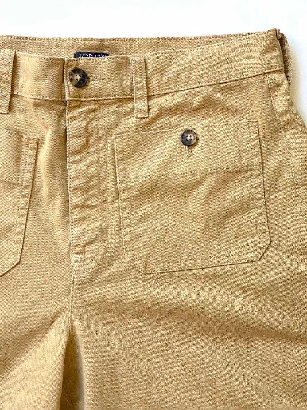 J.Crew Sailor Slim Wide-Leg Chino Pants Honey Brown 27